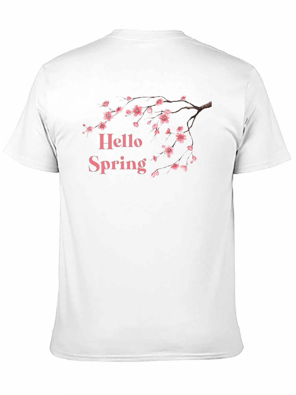 Hello Spring Blossom T-Shirt - Black