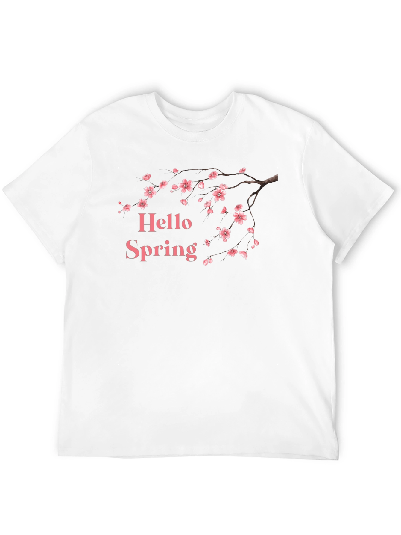 Hello Spring Blossom T-Shirt - Black