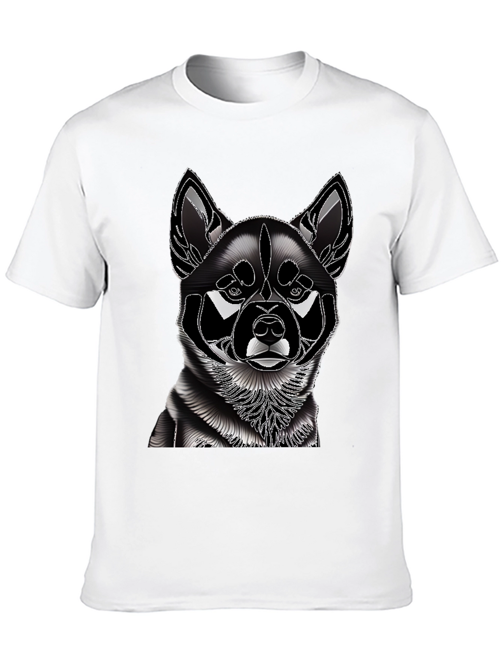 Dog Graphic T-Shirt - Stylish Canine Design