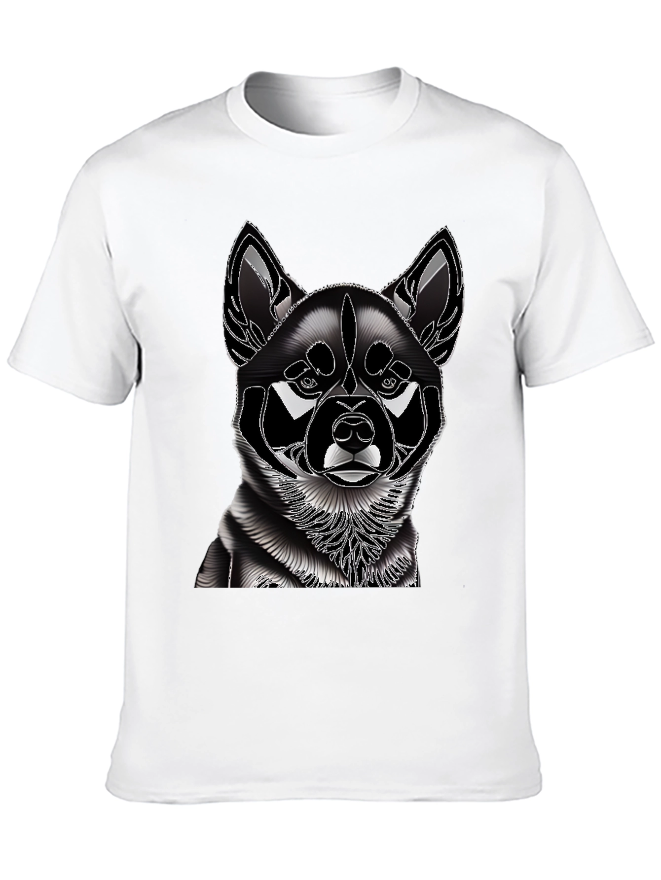 Dog Graphic T-Shirt - Stylish Canine Design