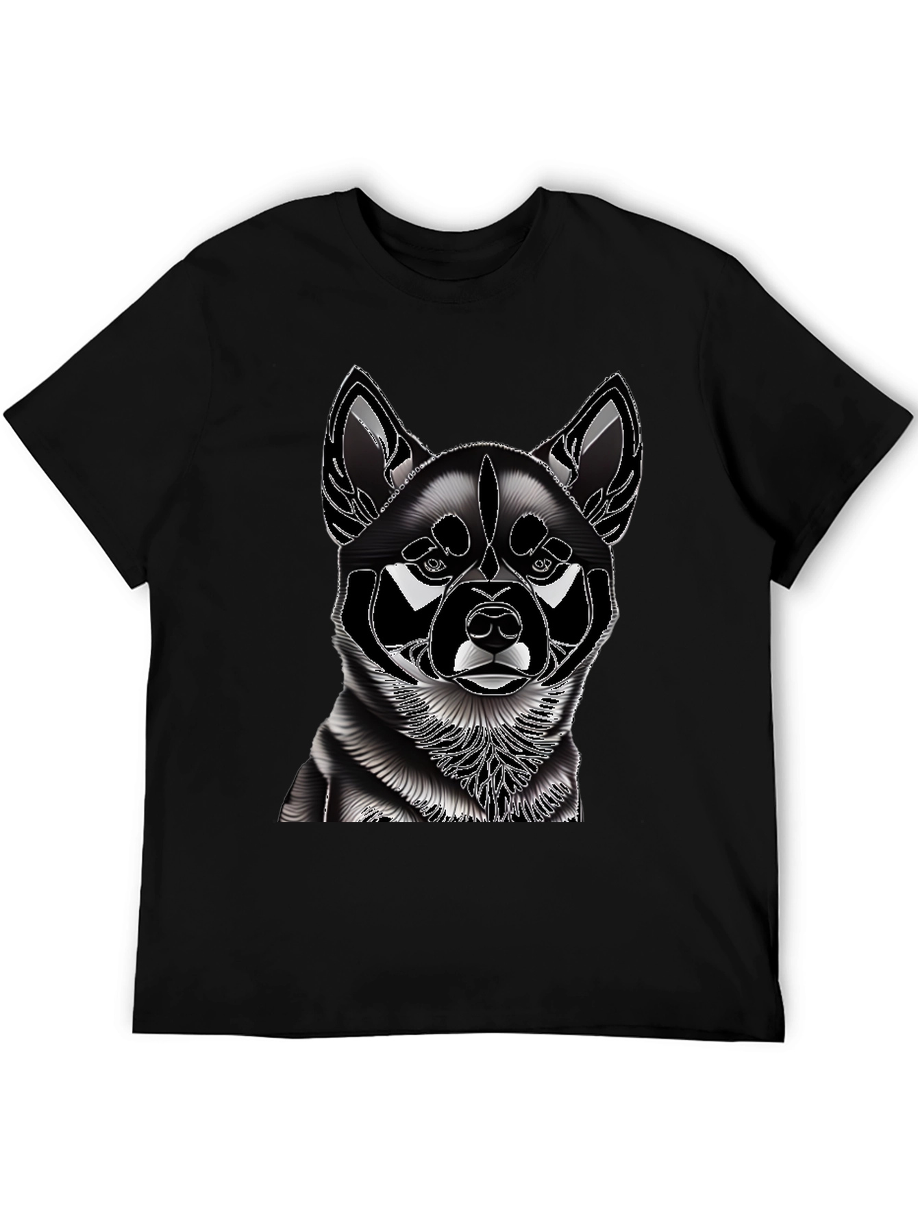 Dog Graphic T-Shirt - Stylish Canine Design