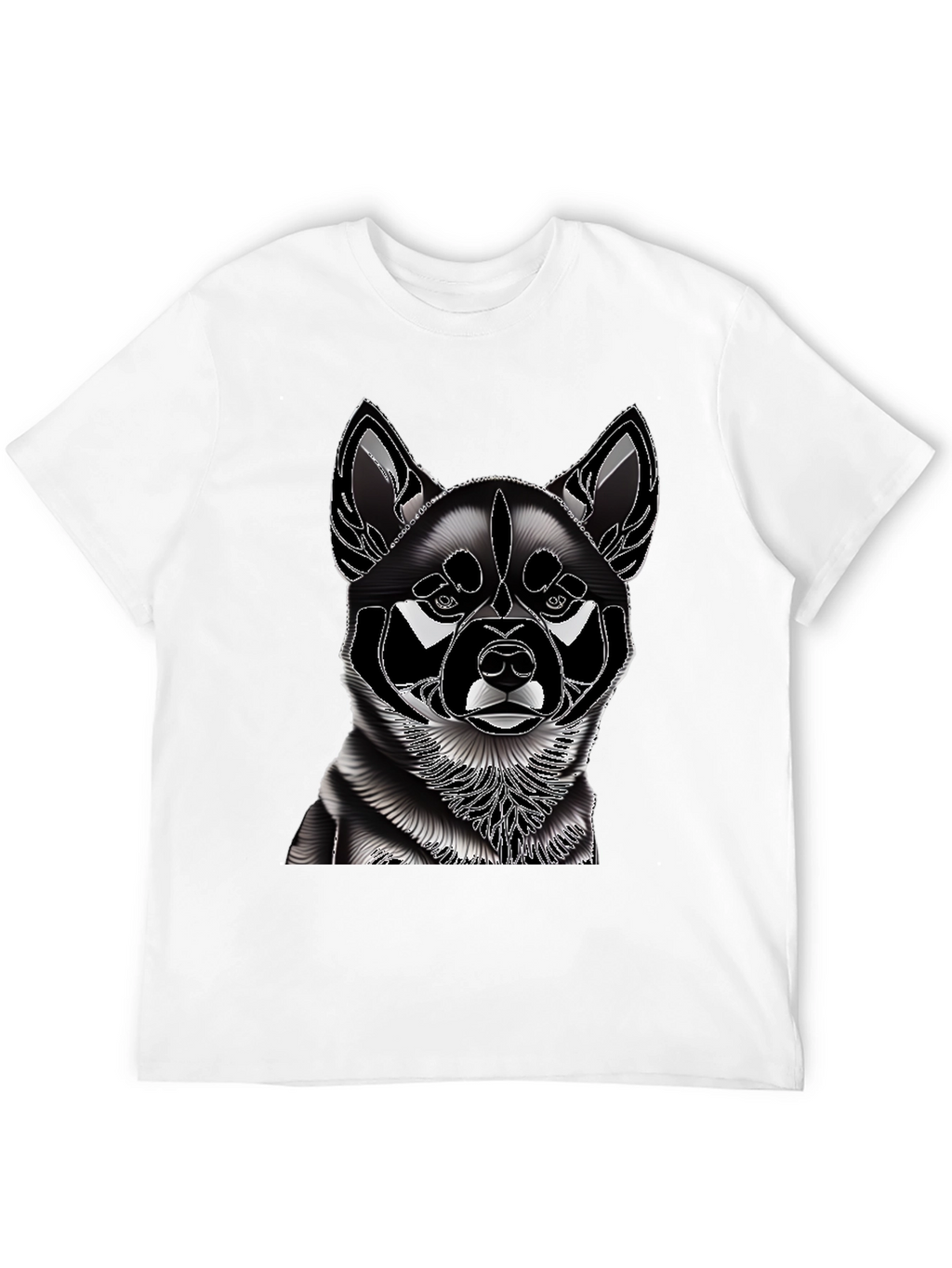 Dog Graphic T-Shirt - Stylish Canine Design