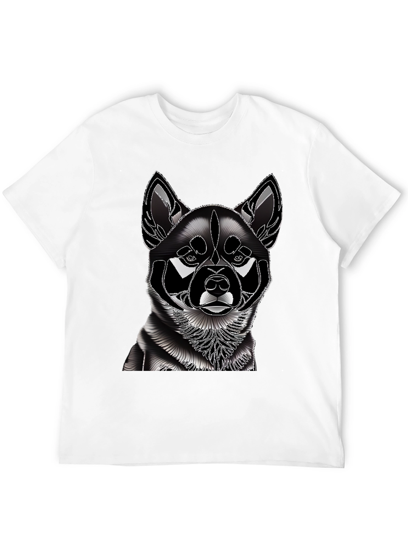 Dog Graphic T-Shirt - Stylish Canine Design