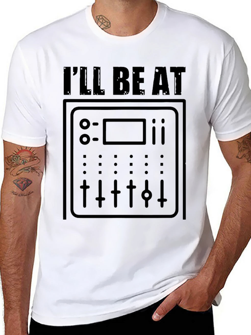 DJ Mixer Graphic Tee - Ill Be At