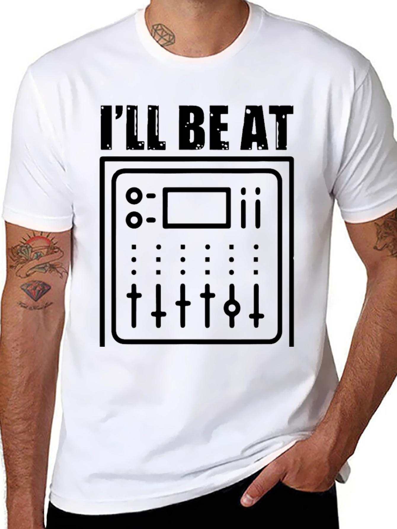 DJ Mixer Graphic Tee - Ill Be At