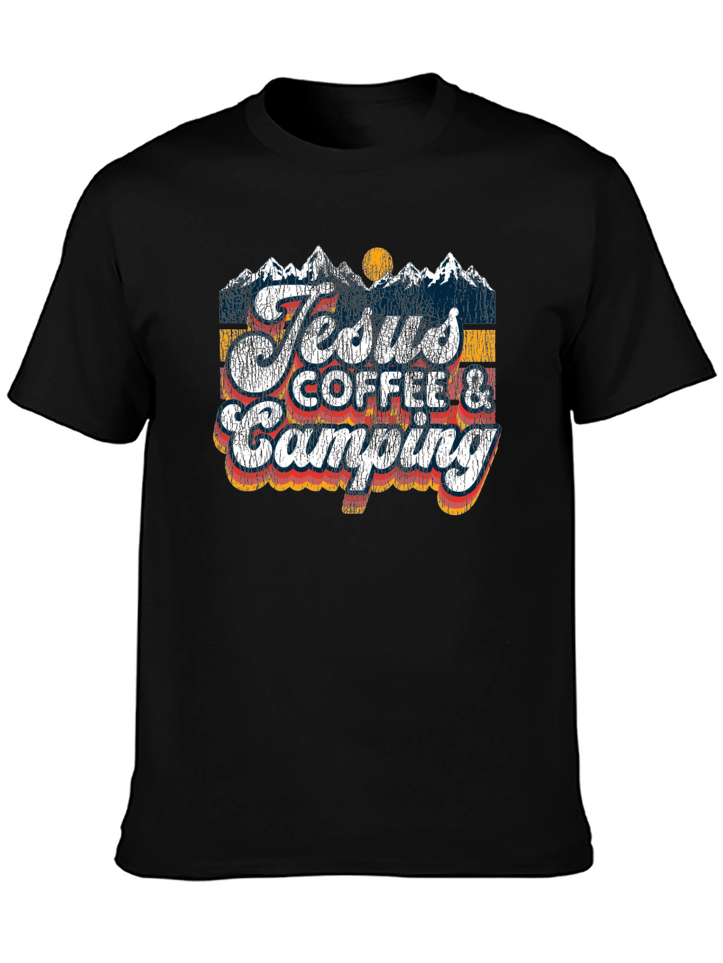 Jesus Coffee Camping T-Shirt | Religious Outdoors