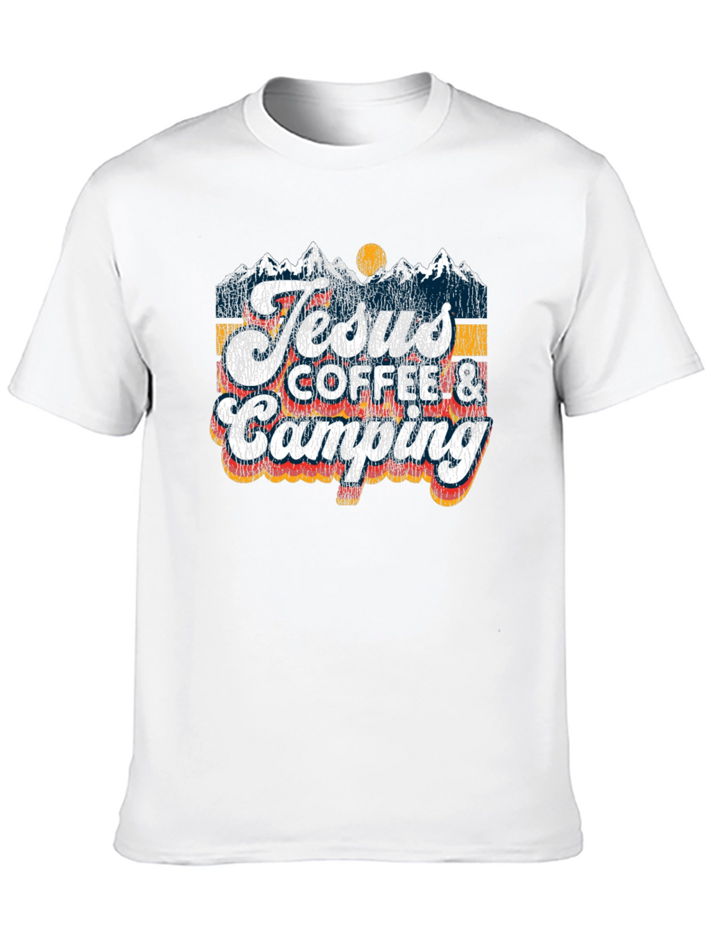 Jesus Coffee Camping T-Shirt | Religious Outdoors