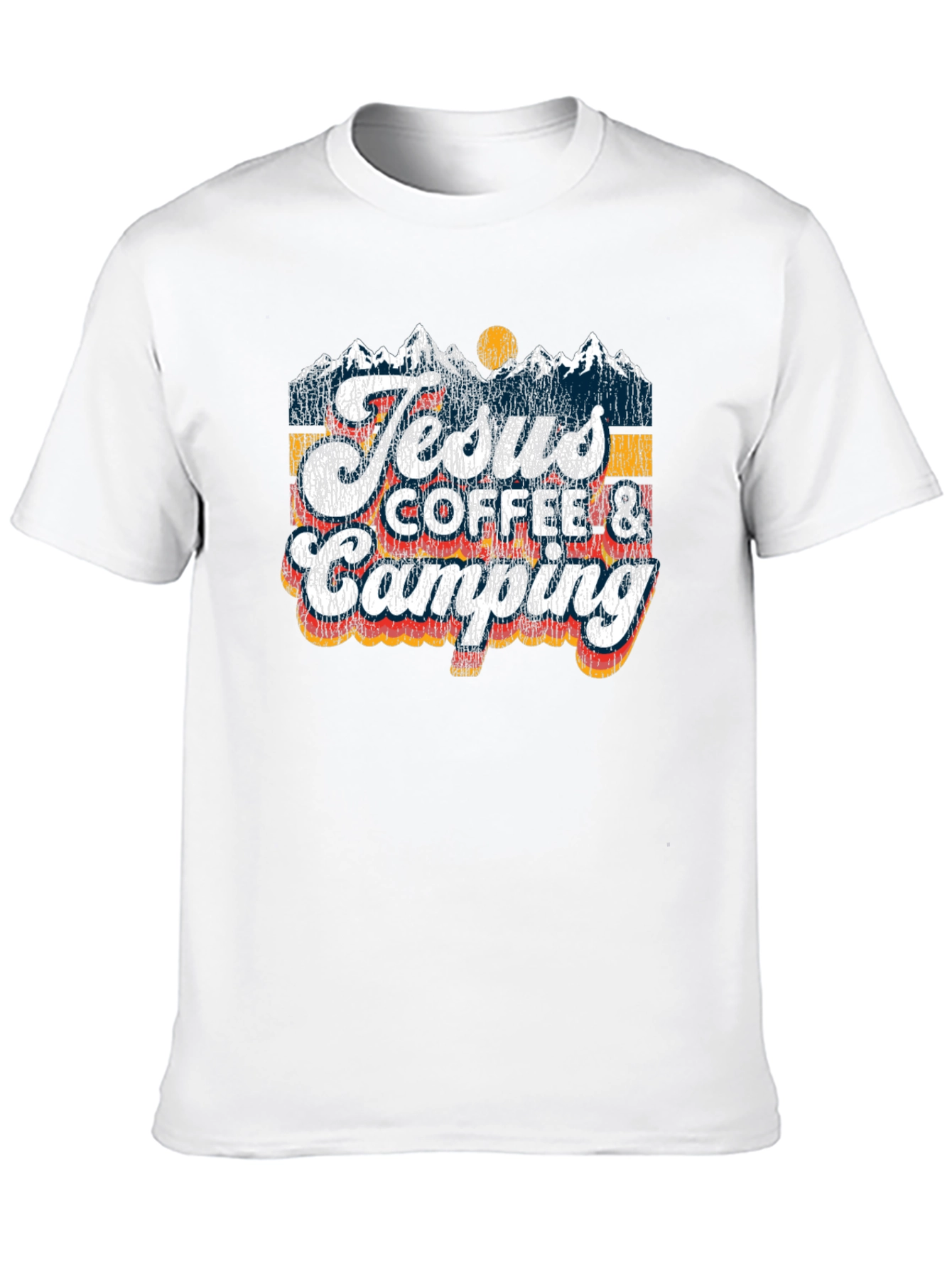 Jesus Coffee Camping T-Shirt | Religious Outdoors