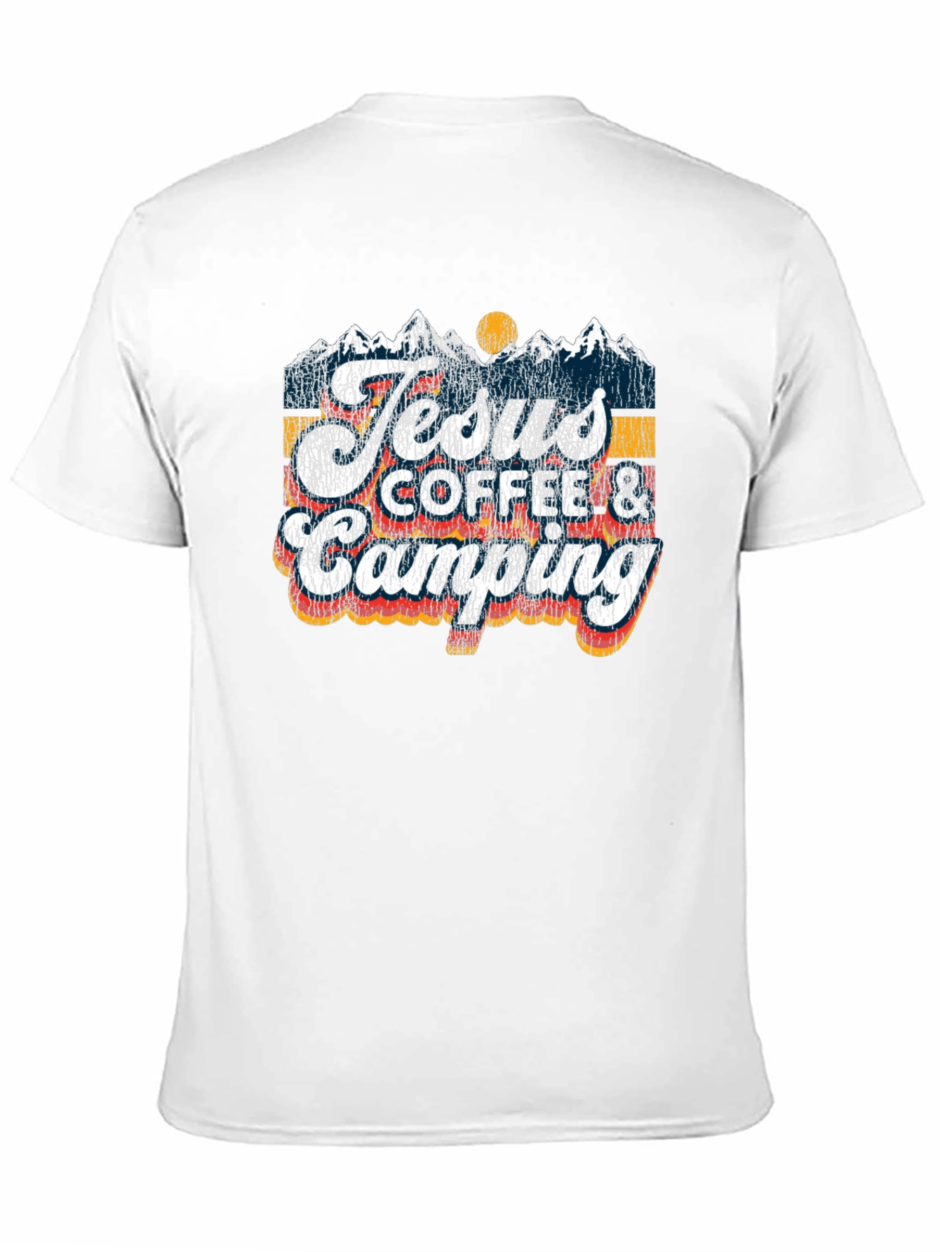 Jesus Coffee Camping T-Shirt | Religious Outdoors