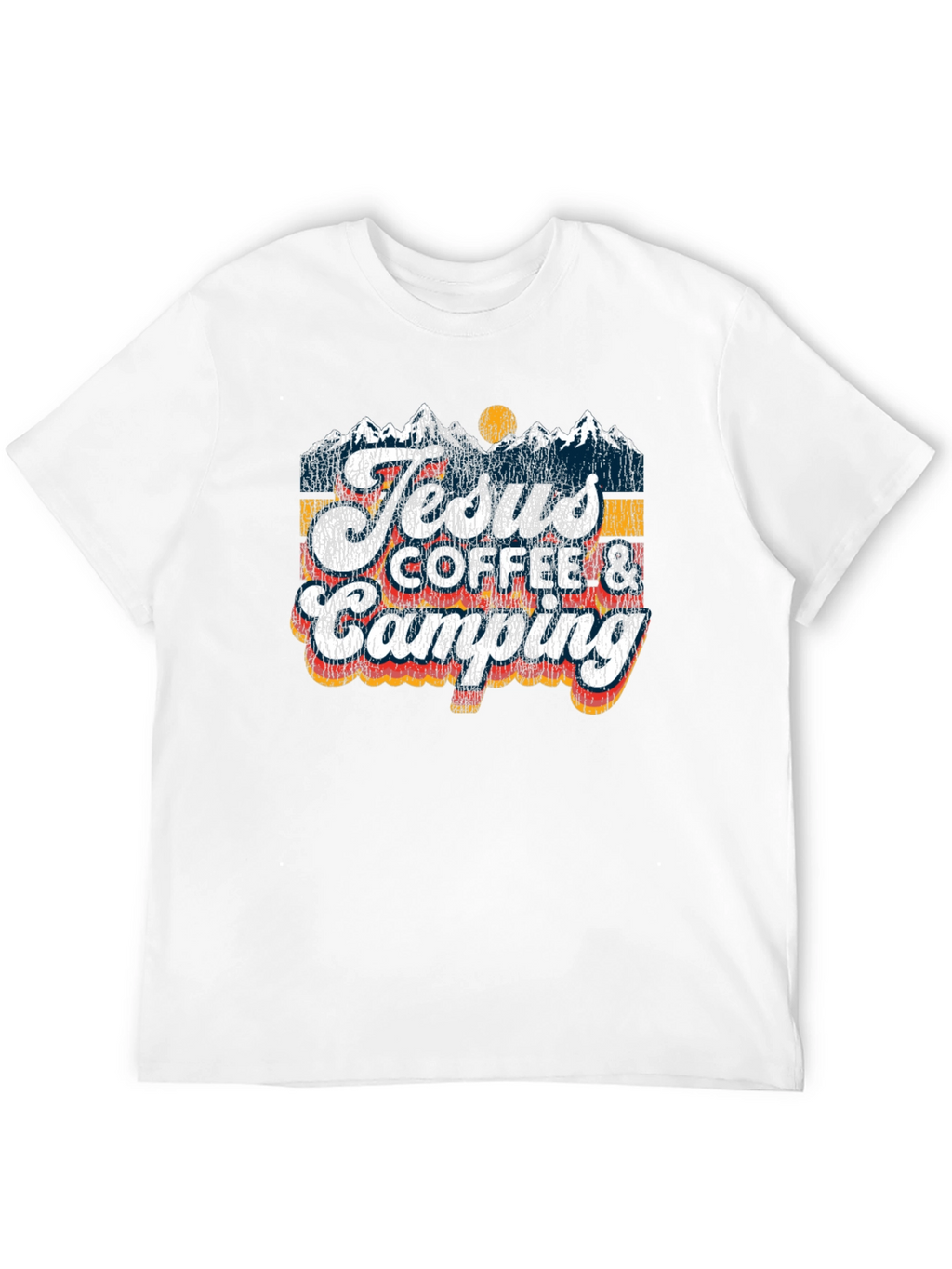 Jesus Coffee Camping T-Shirt | Religious Outdoors
