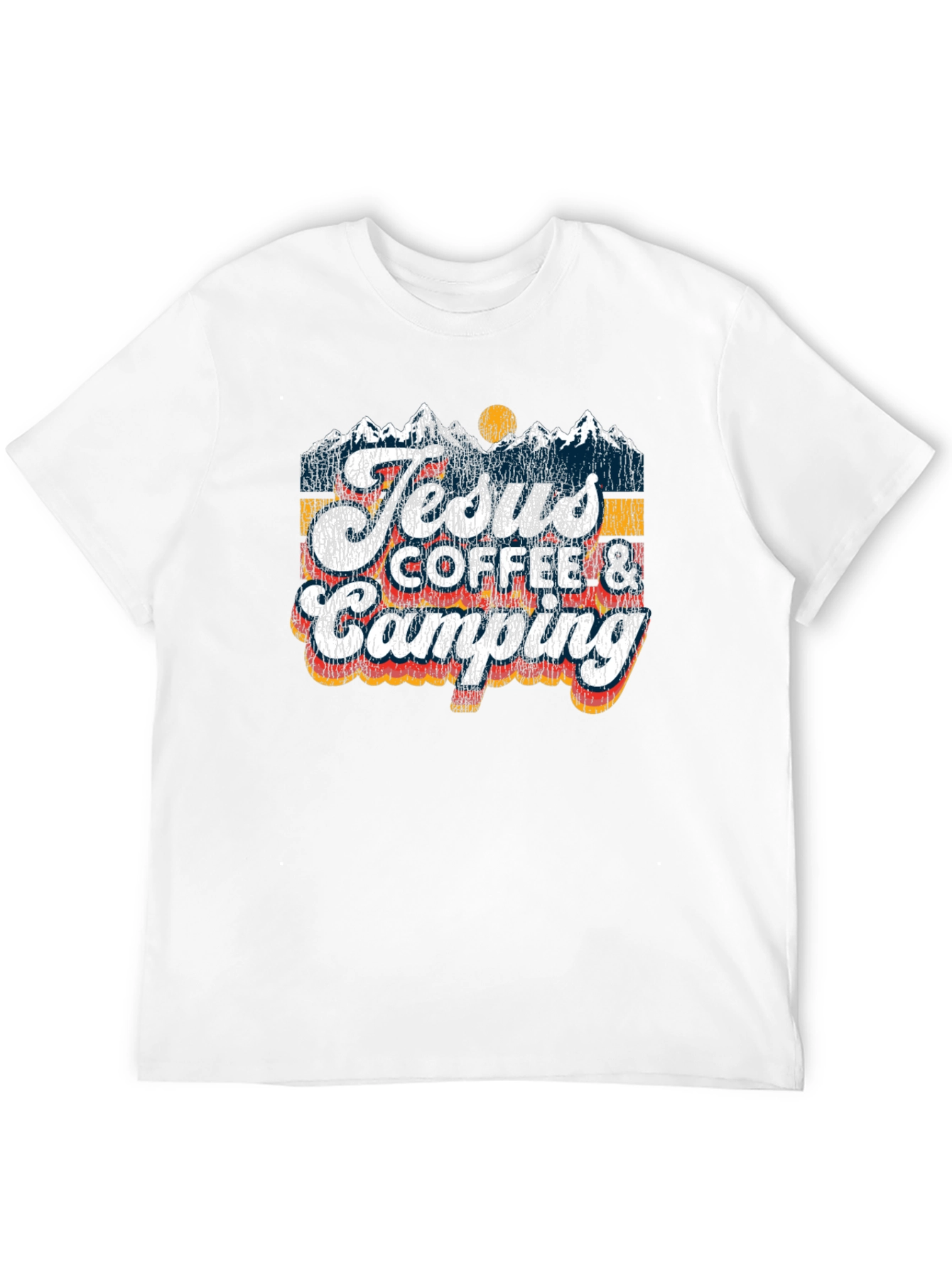 Jesus Coffee Camping T-Shirt | Religious Outdoors