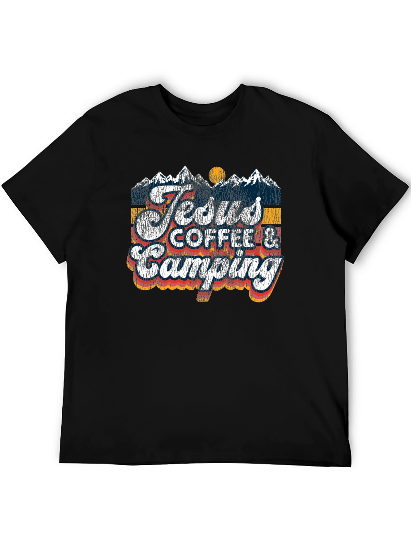 Jesus Coffee Camping T-Shirt | Religious Outdoors
