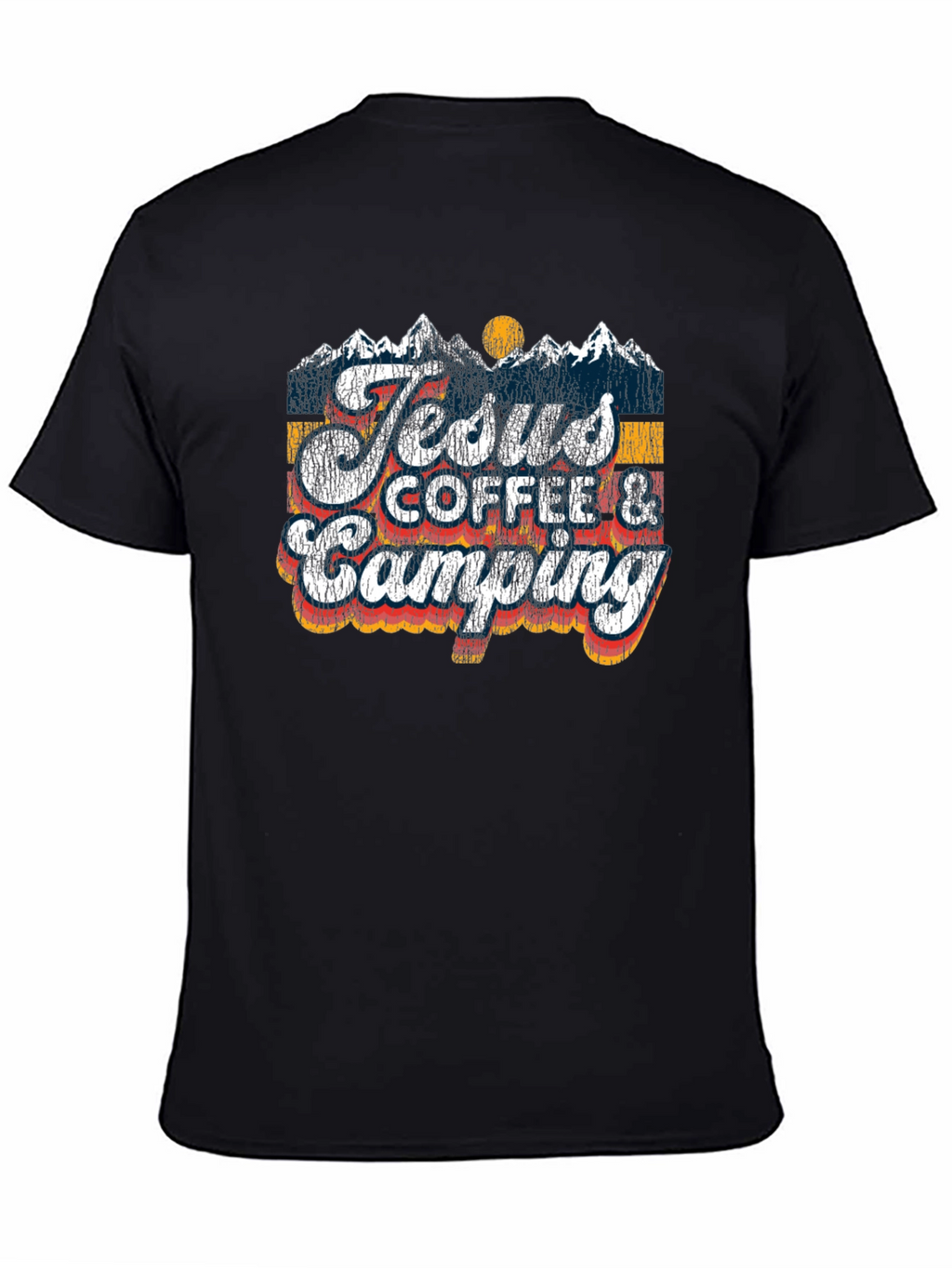Jesus Coffee Camping T-Shirt | Religious Outdoors