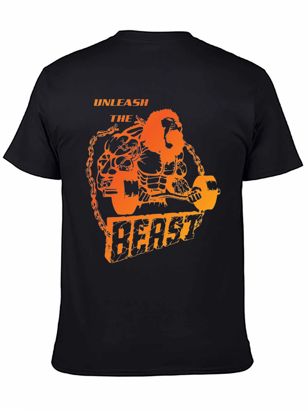 Unleash the Beast T-Shirt - Weightlifting Gorilla Design