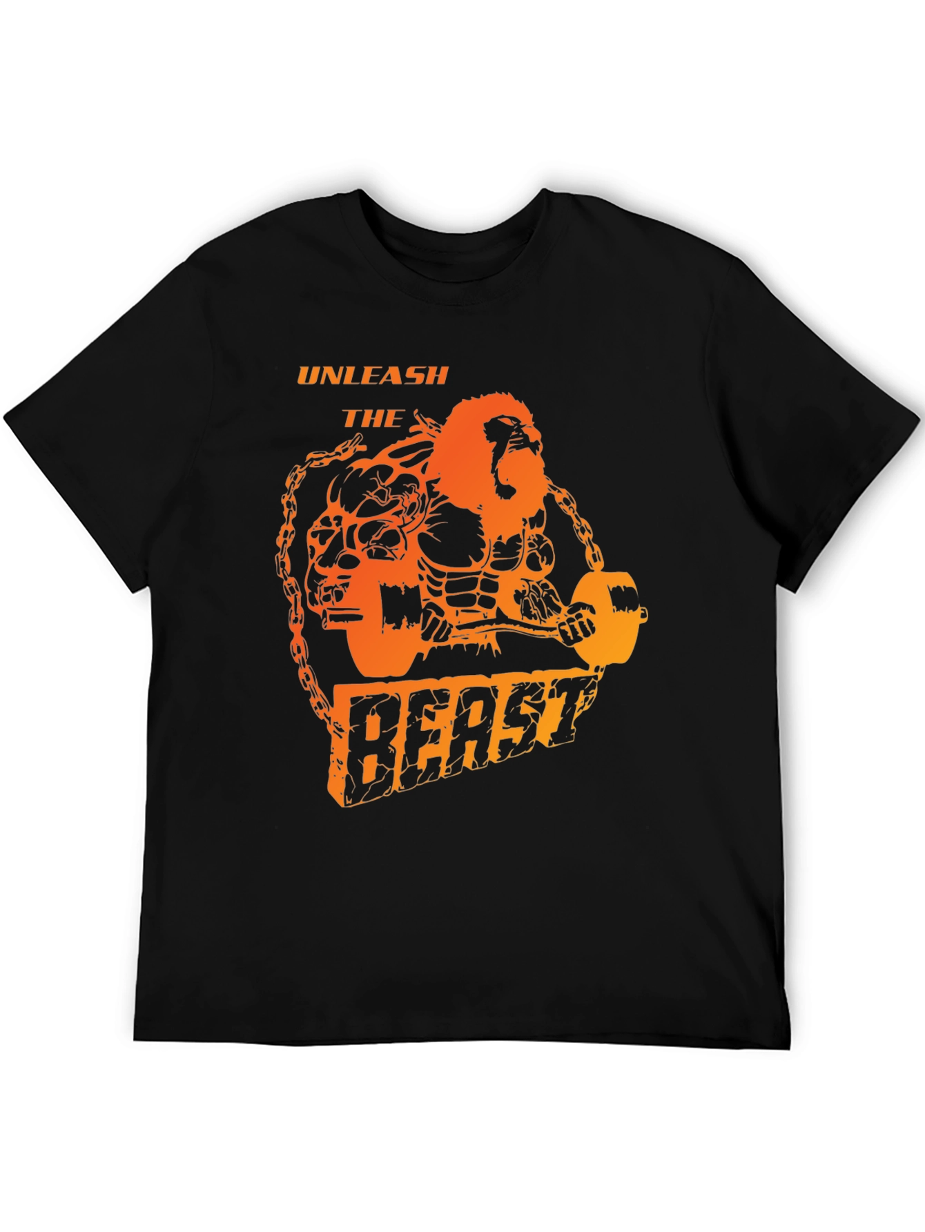 Unleash the Beast T-Shirt - Weightlifting Gorilla Design