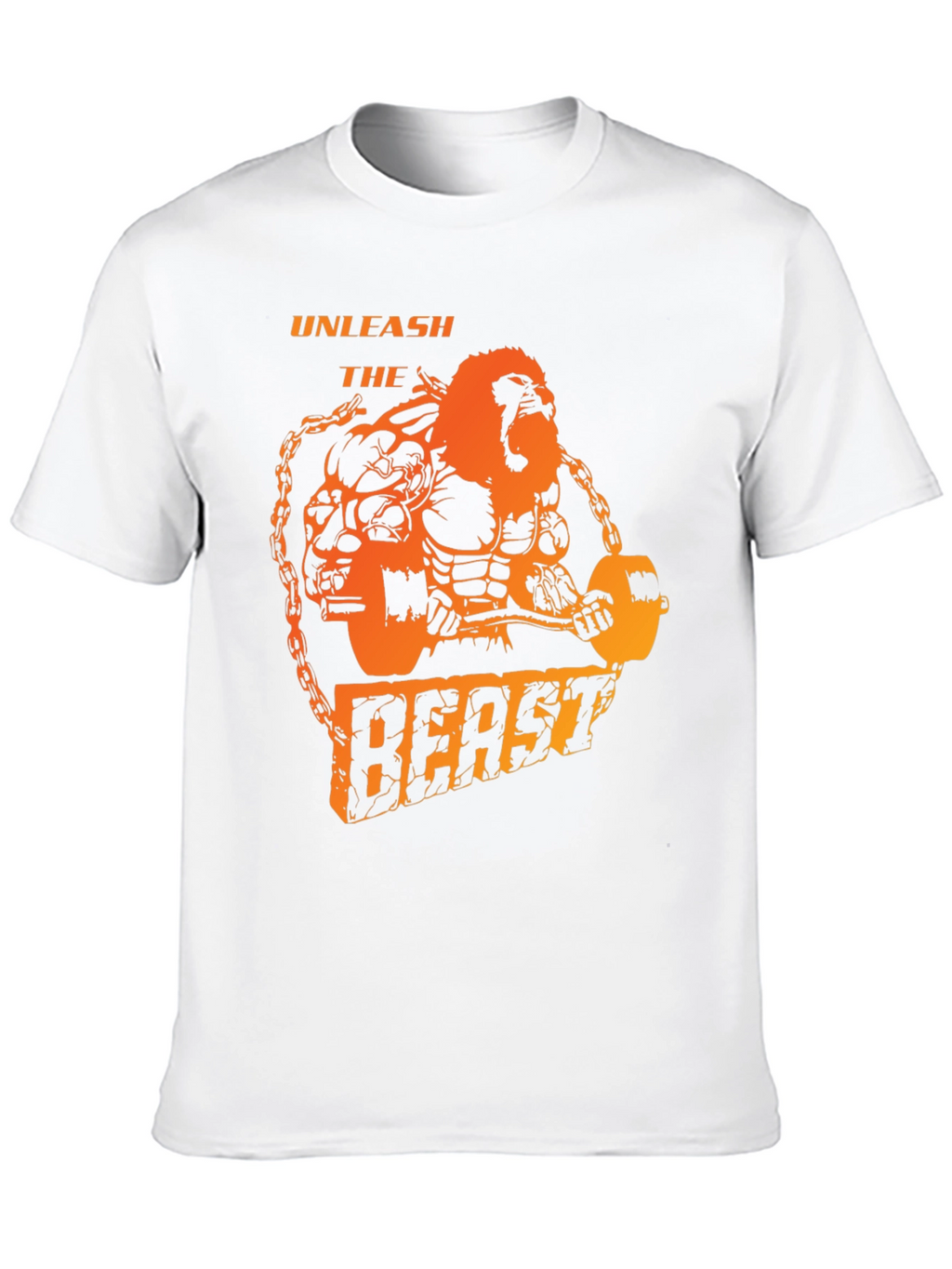 Unleash the Beast T-Shirt - Weightlifting Gorilla Design