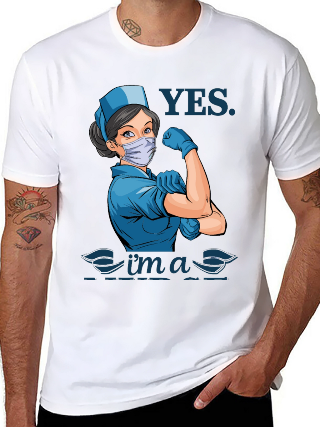 Yes Im a Nurse T-Shirt - Strong Woman Design