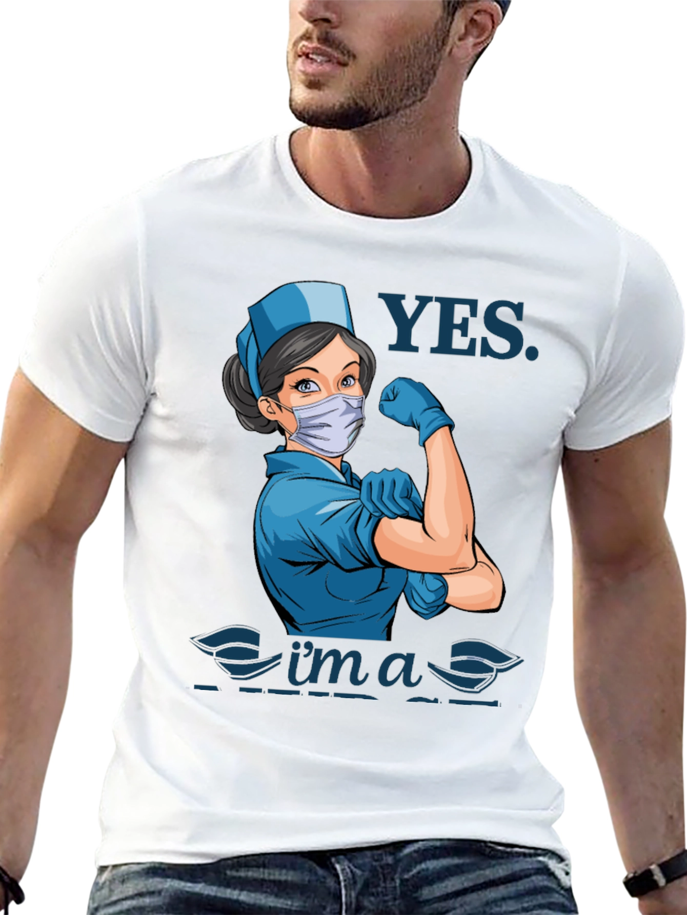 Yes Im a Nurse T-Shirt - Strong Woman Design