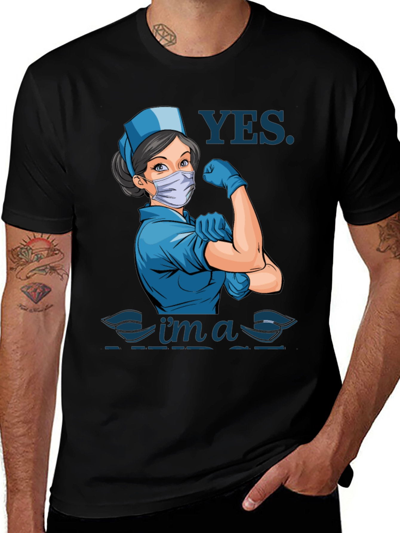 Yes Im a Nurse T-Shirt - Strong Woman Design