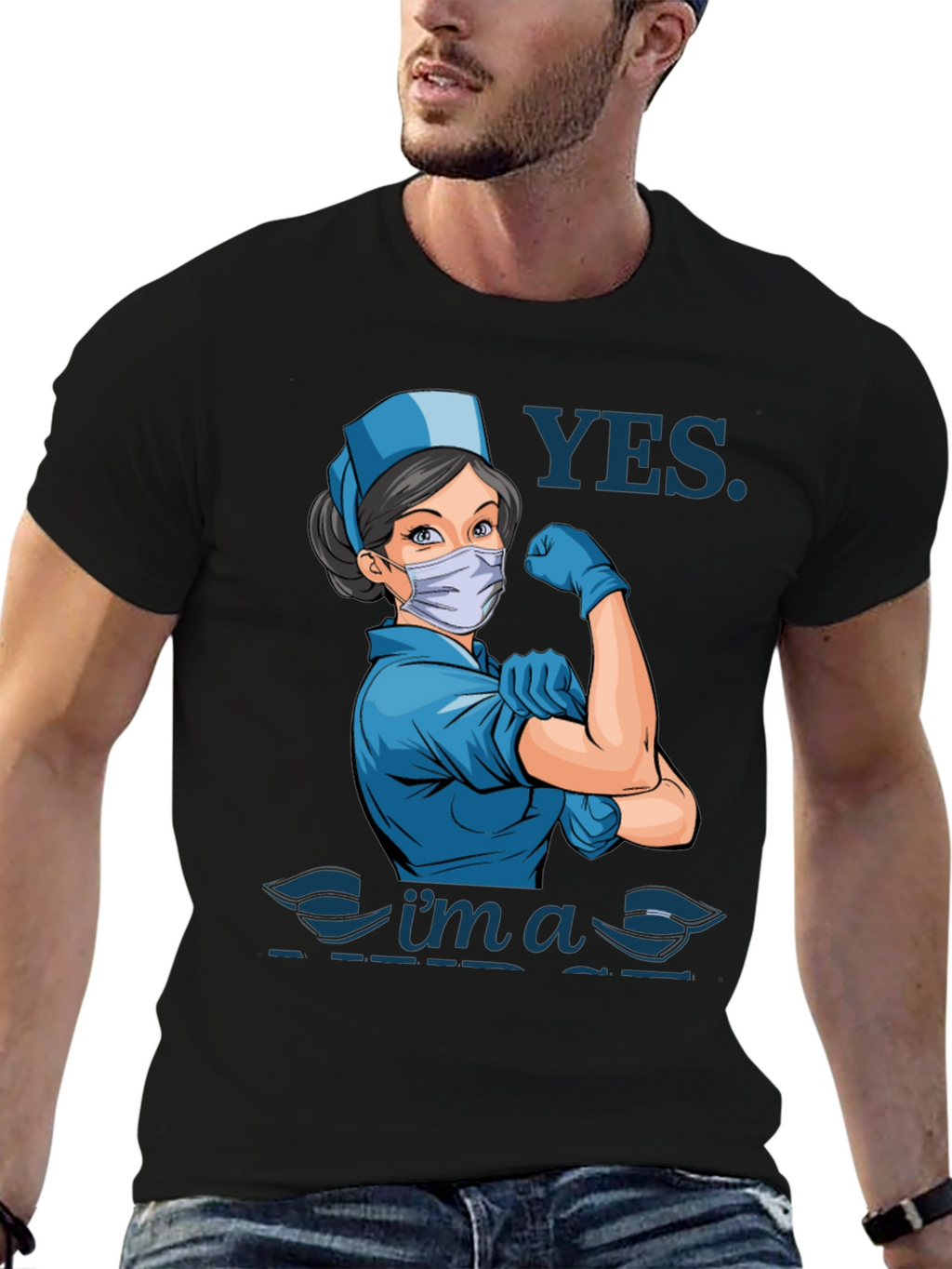 Yes Im a Nurse T-Shirt - Strong Woman Design