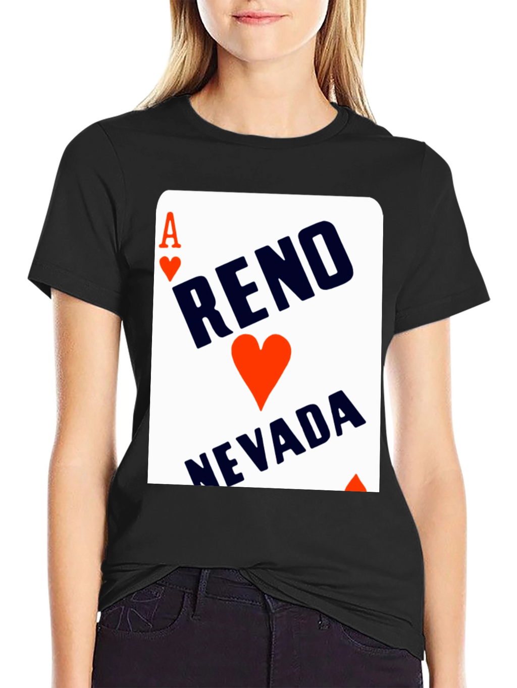 Reno Nevada Ace of Hearts Graphic Tee