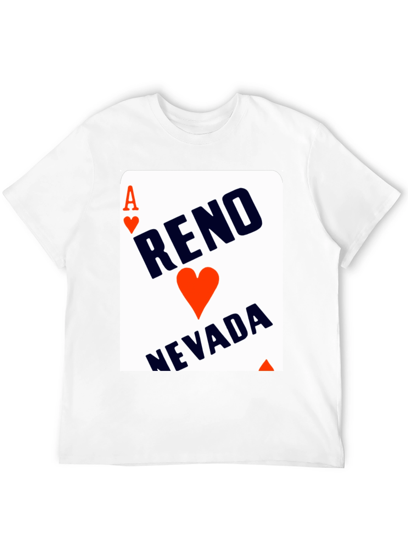 Reno Nevada Ace of Hearts Graphic Tee