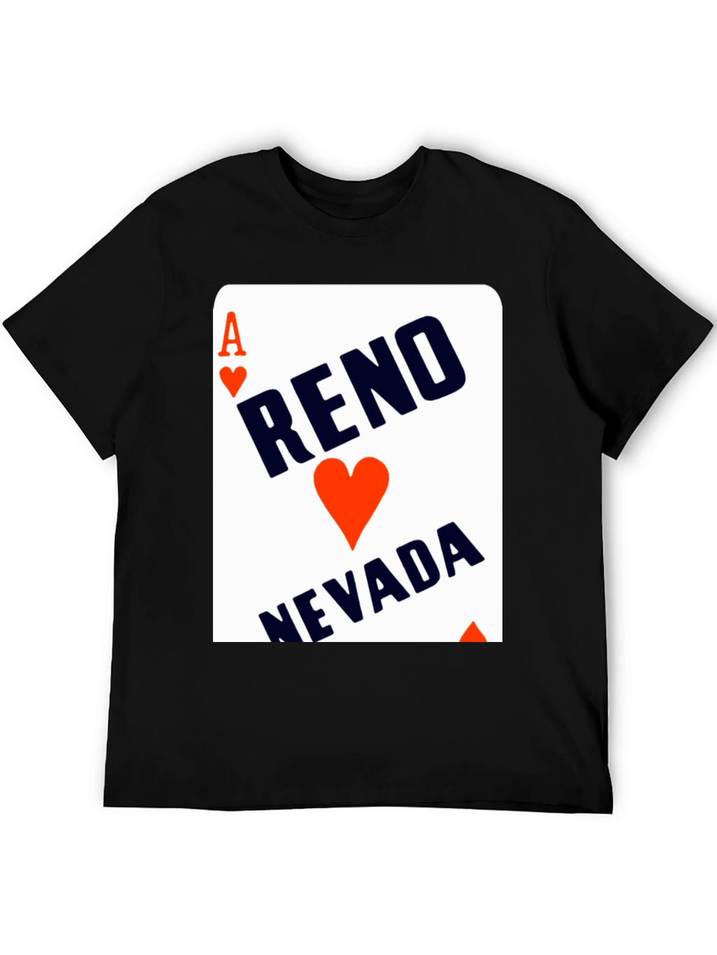 Reno Nevada Ace of Hearts Graphic Tee