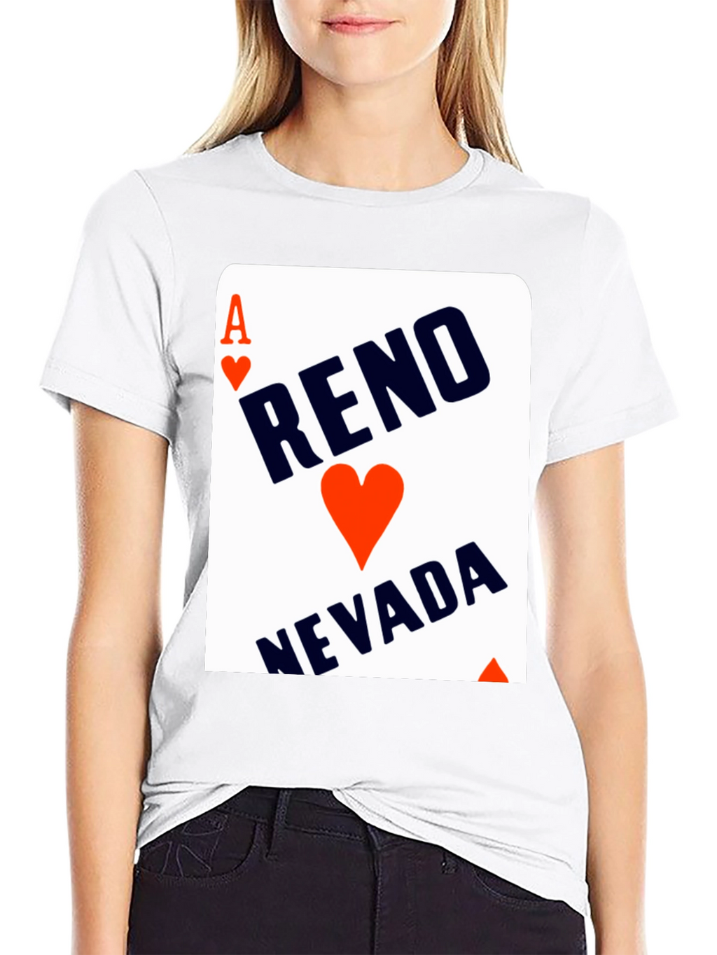Reno Nevada Ace of Hearts Graphic Tee