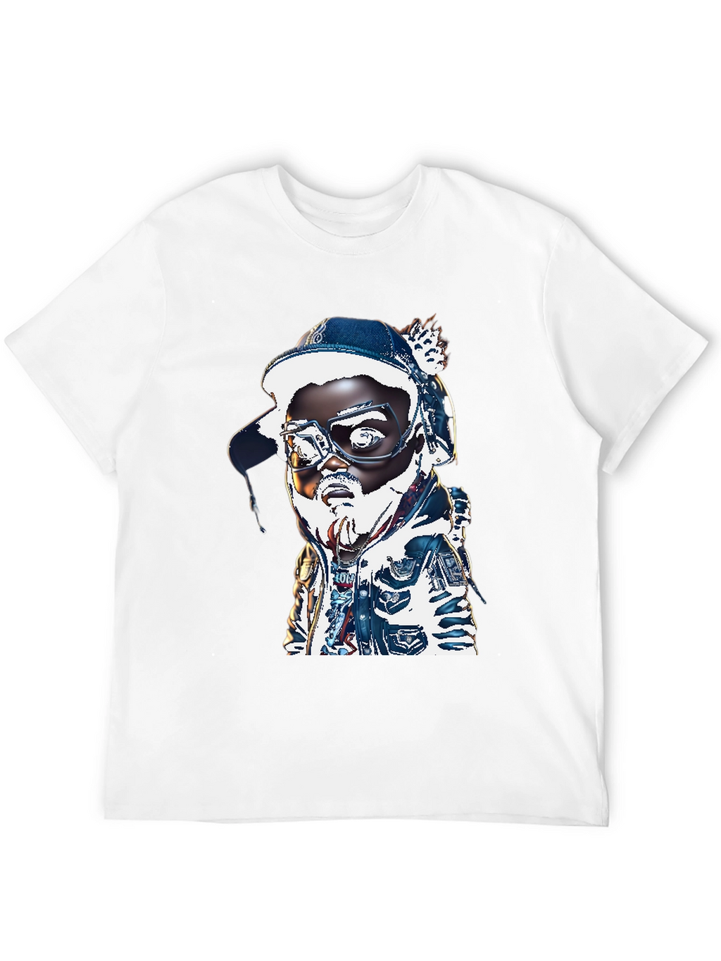 Cartoon Character T-Shirt - Black