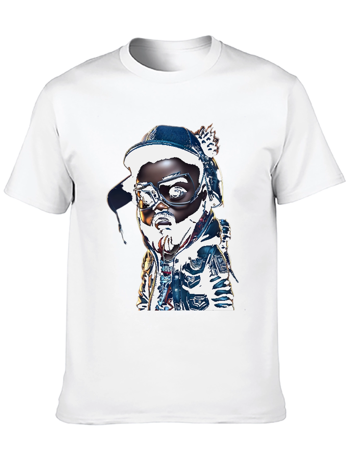 Cartoon Character T-Shirt - Black