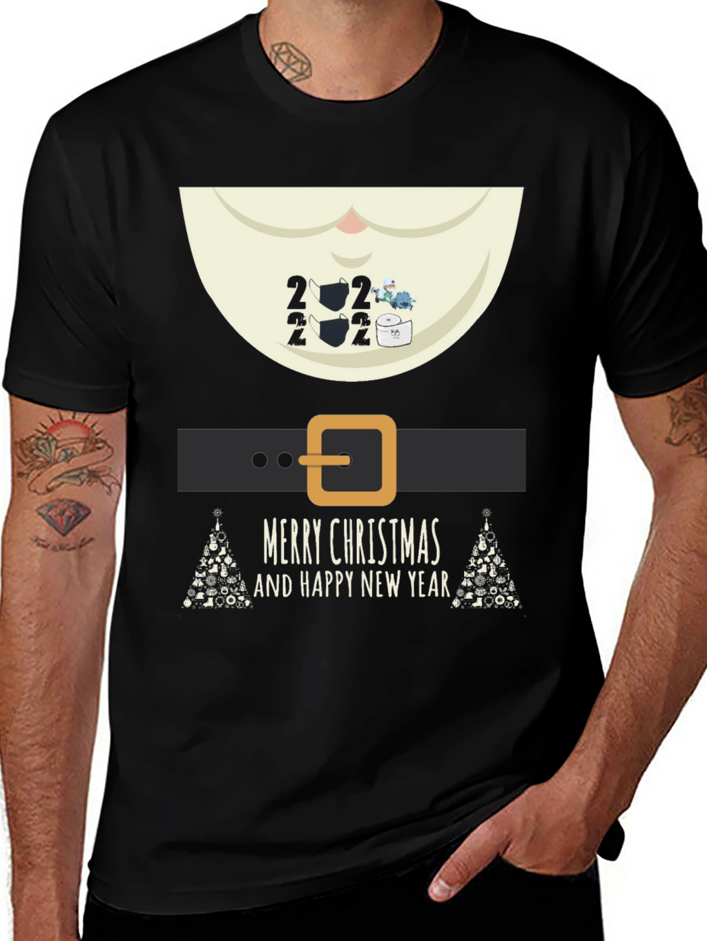 Festive 2022 Merry Christmas Graphic Tee