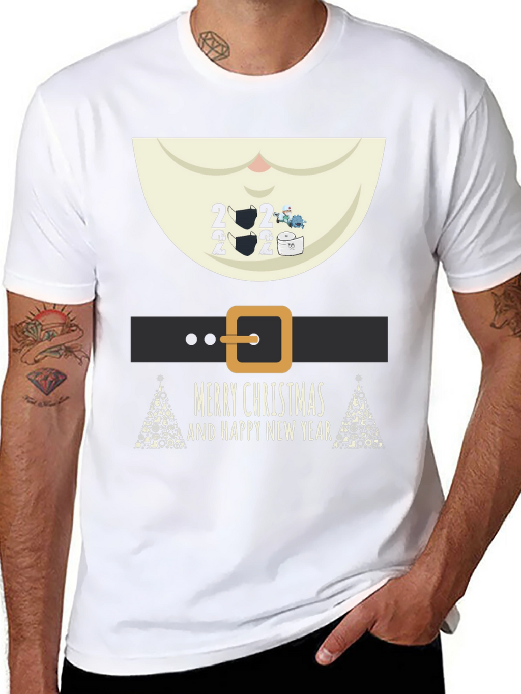 Festive 2022 Merry Christmas Graphic Tee