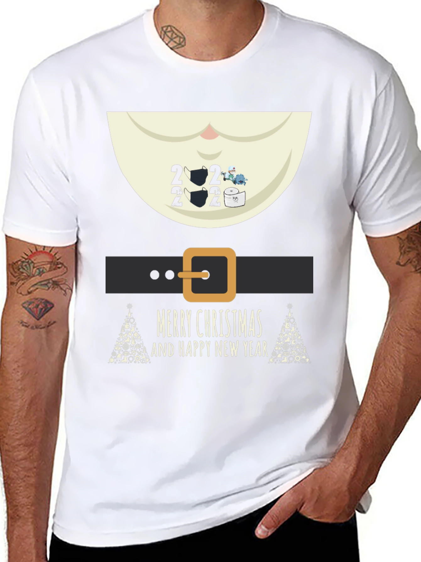 Festive 2022 Merry Christmas Graphic Tee