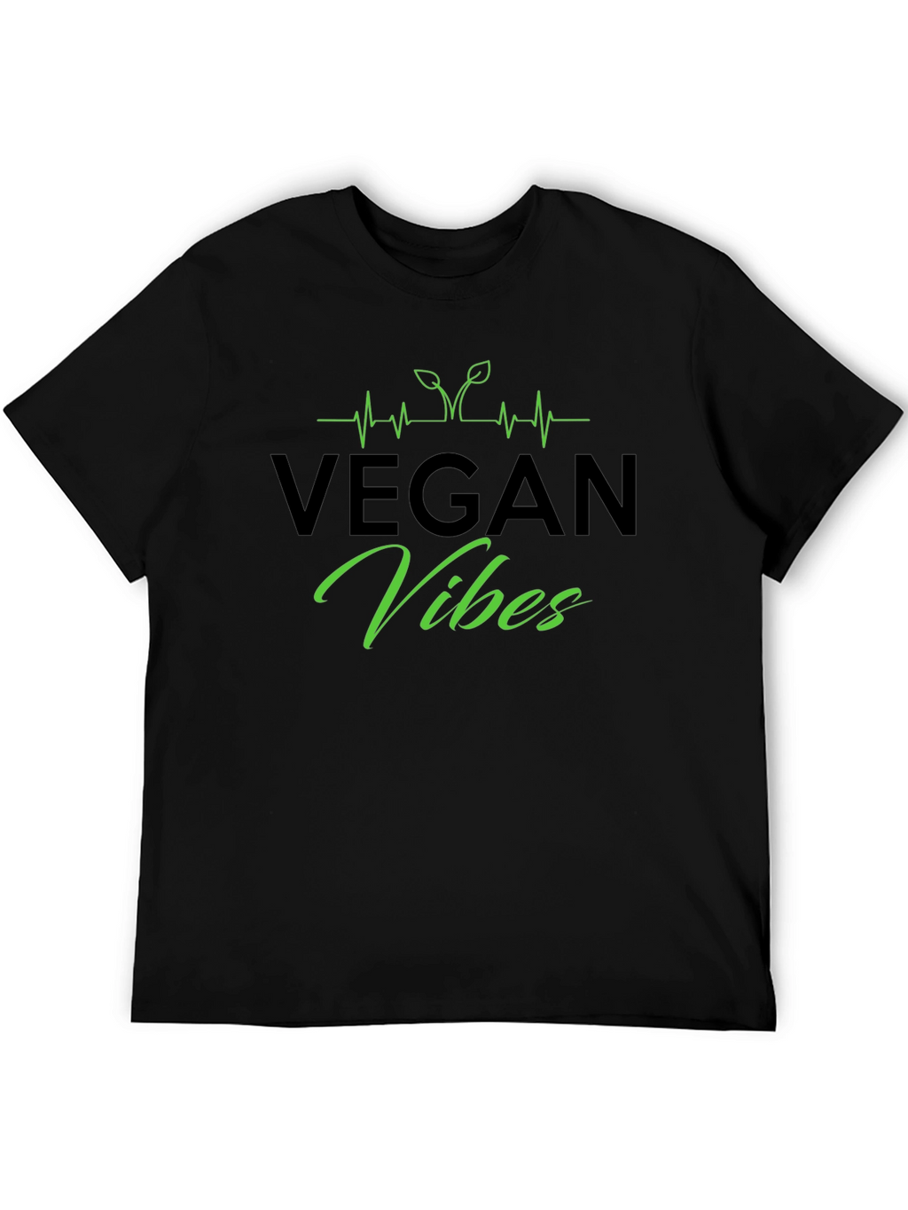 Vegan Vibes Black T-Shirt