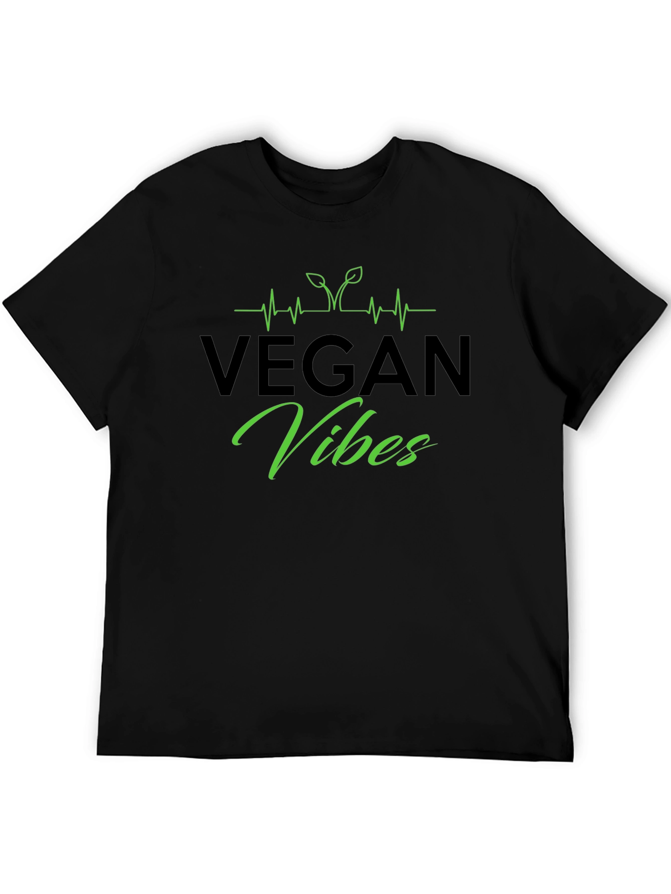 Vegan Vibes Black T-Shirt