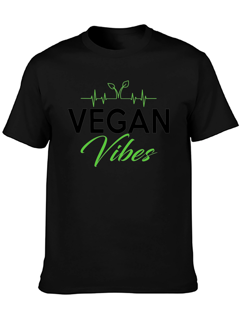 Vegan Vibes Black T-Shirt