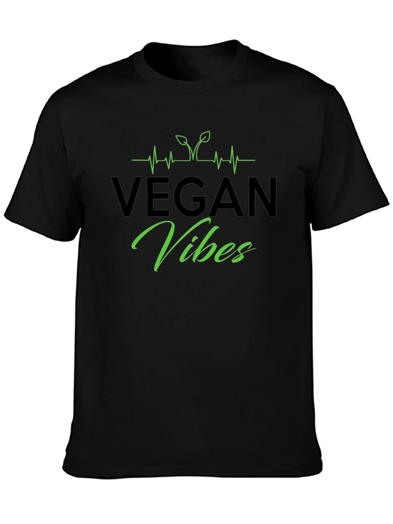 Vegan Vibes Black T-Shirt