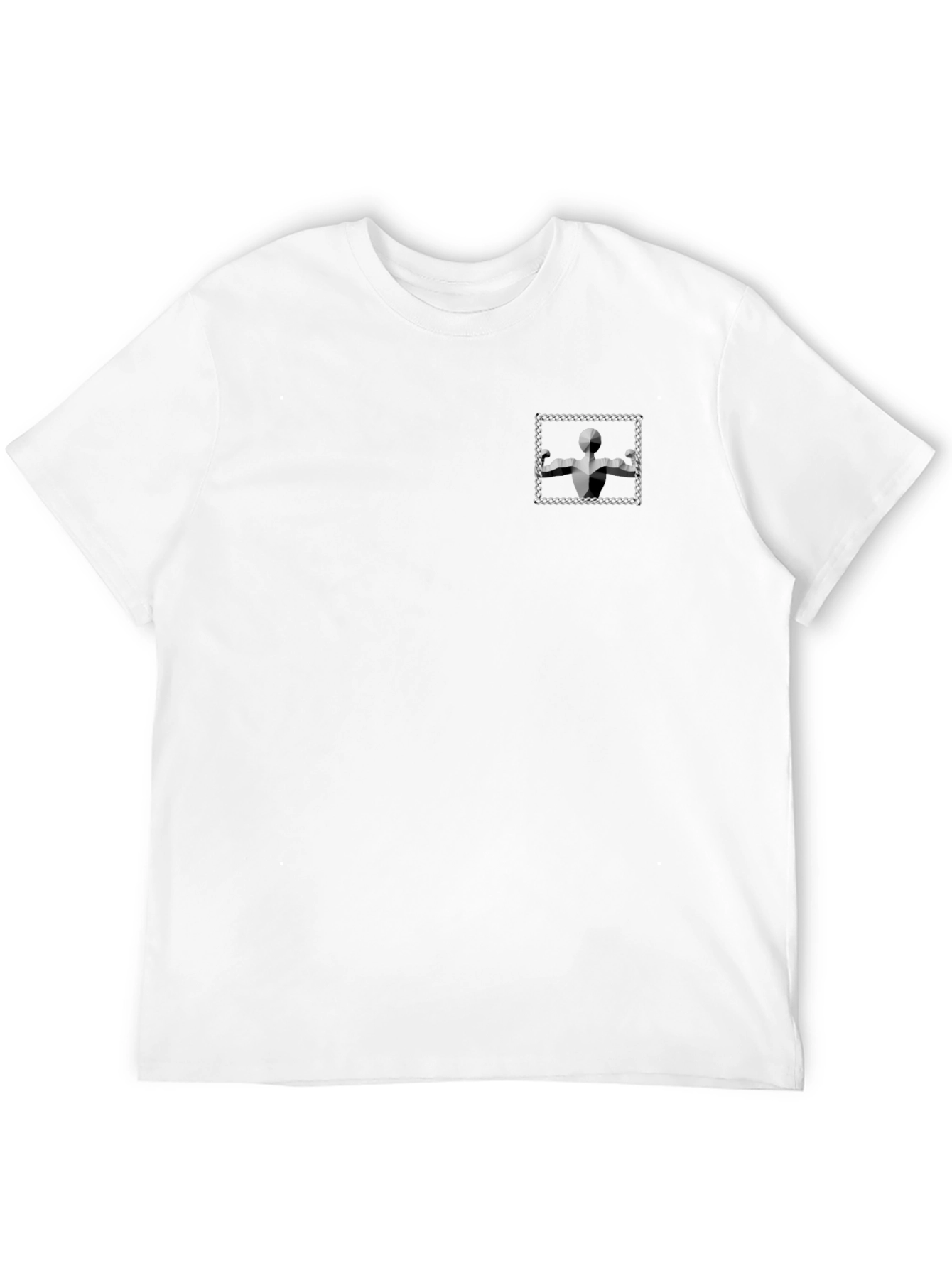 Modern Black T-Shirt with Geometric Graphic