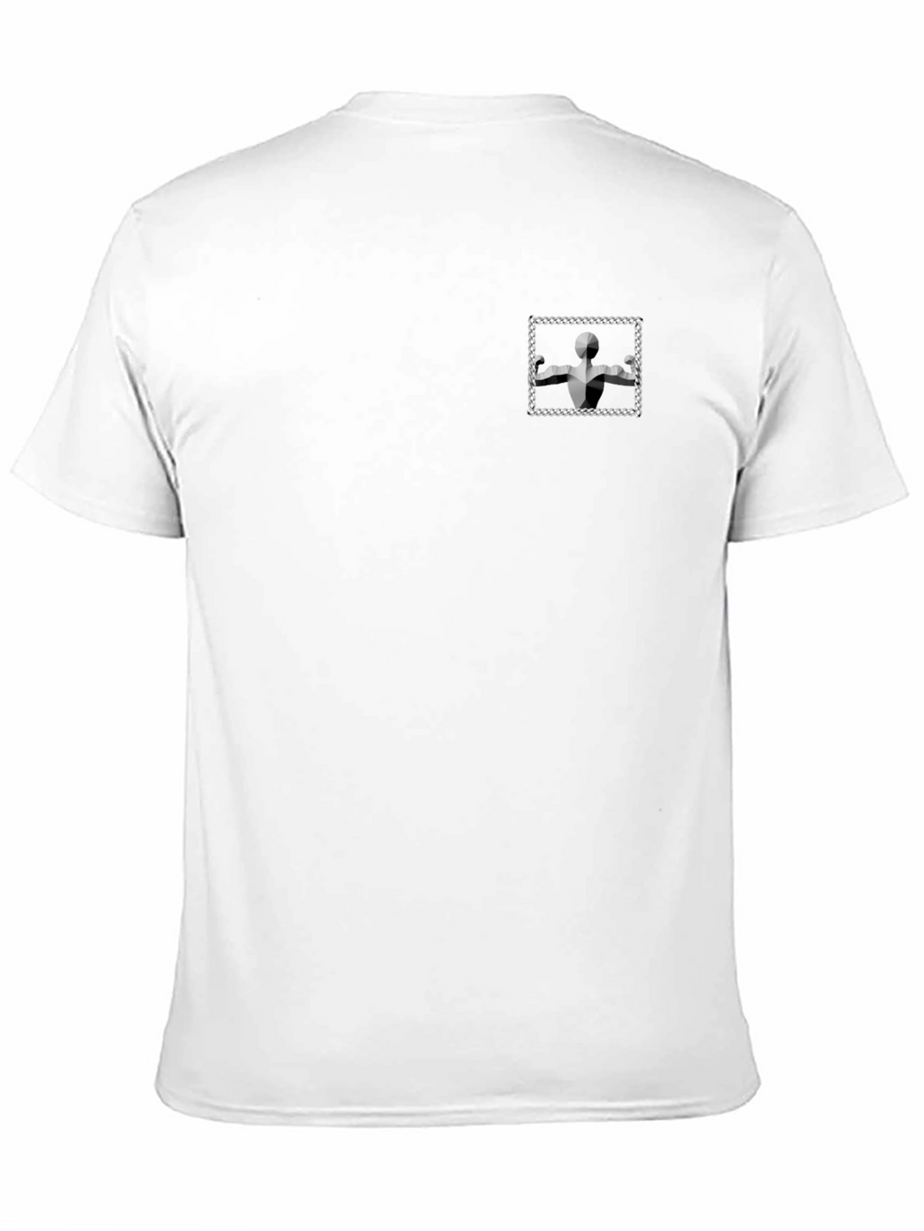 Modern Black T-Shirt with Geometric Graphic