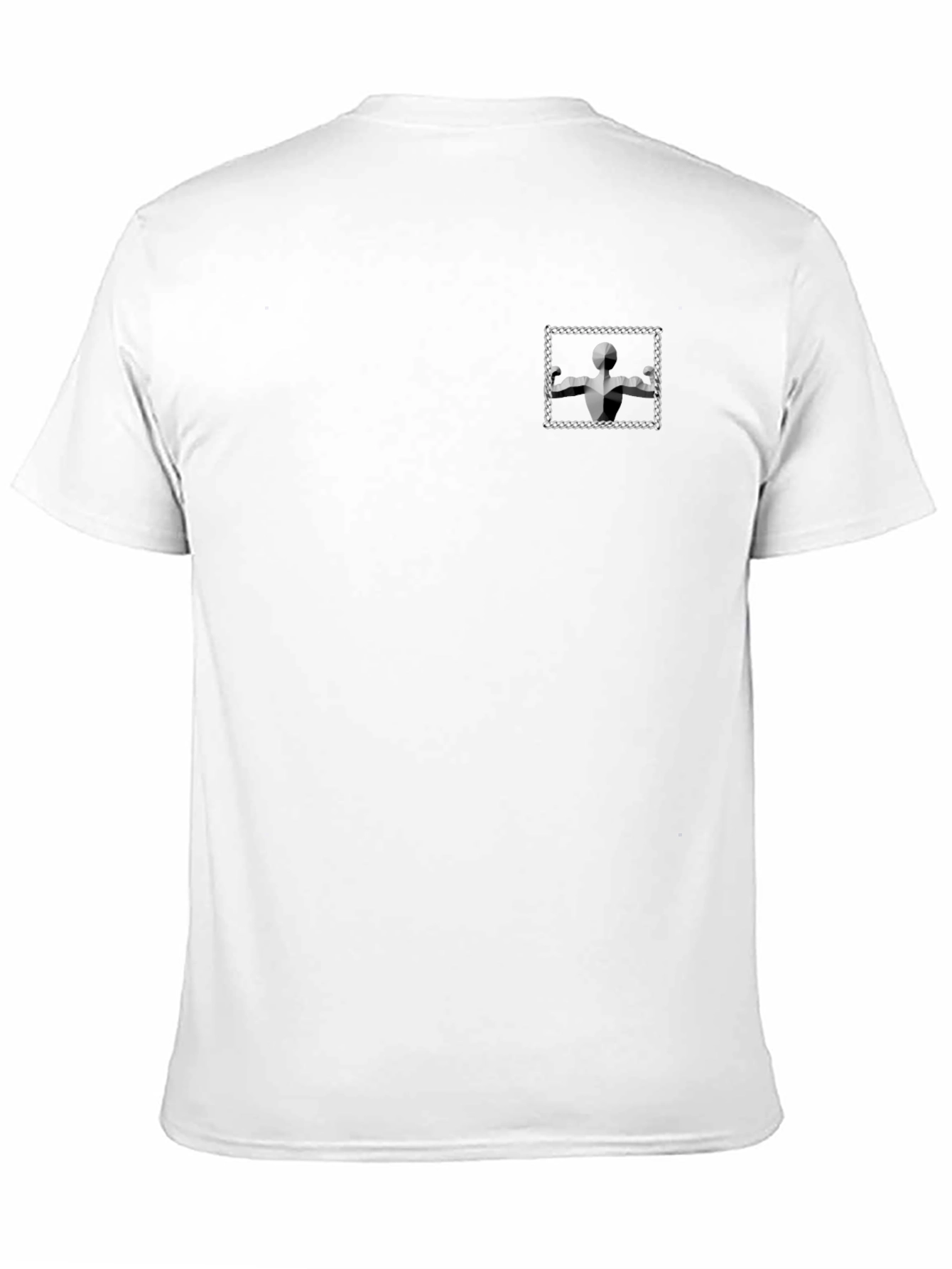 Modern Black T-Shirt with Geometric Graphic