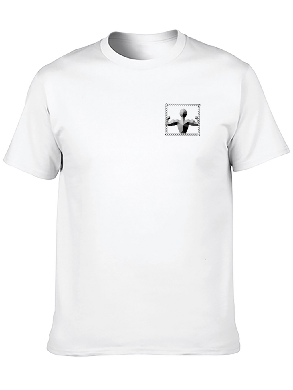 Modern Black T-Shirt with Geometric Graphic
