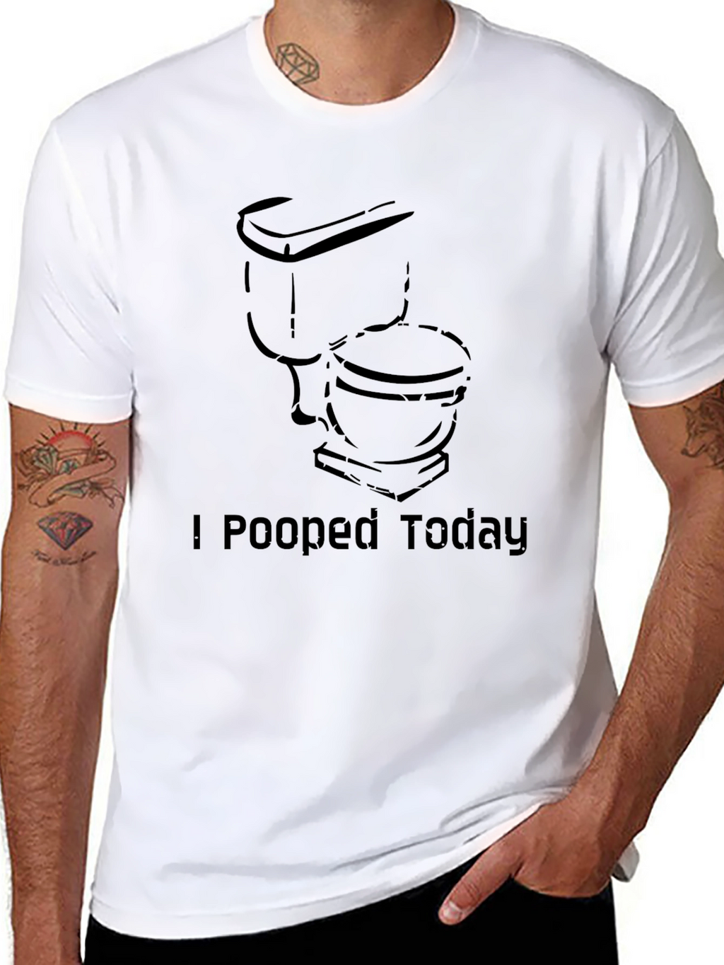 I Pooped Today Graphic Tee - Adult Humor