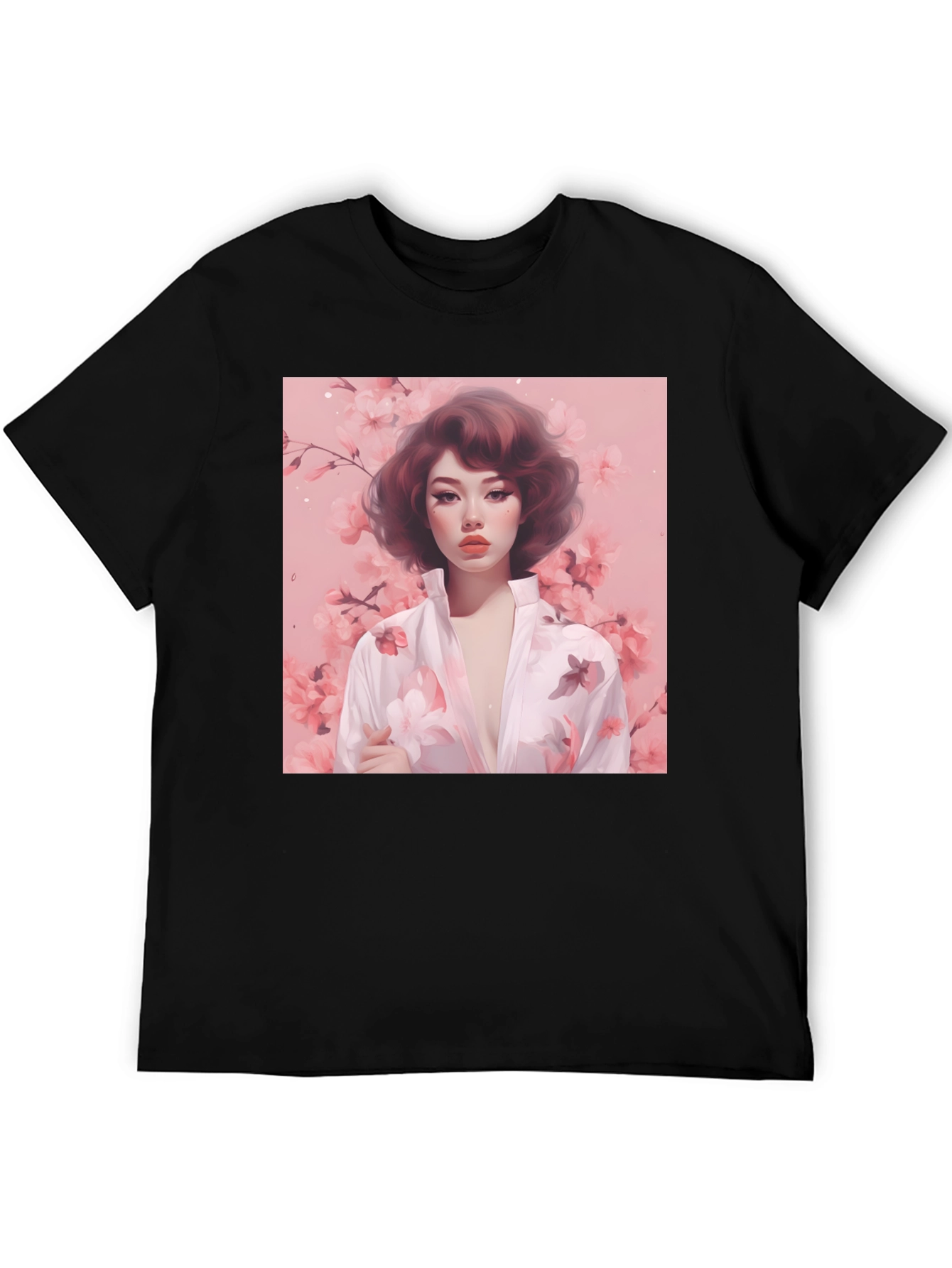 Floral Portrait Graphic Tee