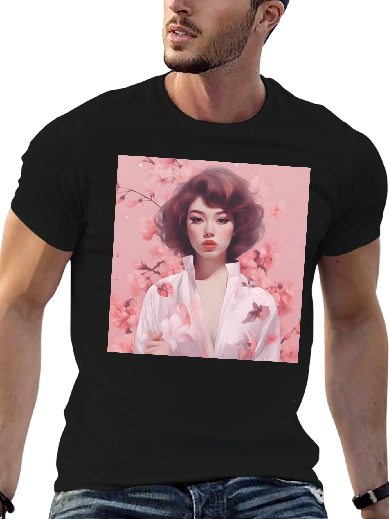 Floral Portrait Graphic Tee
