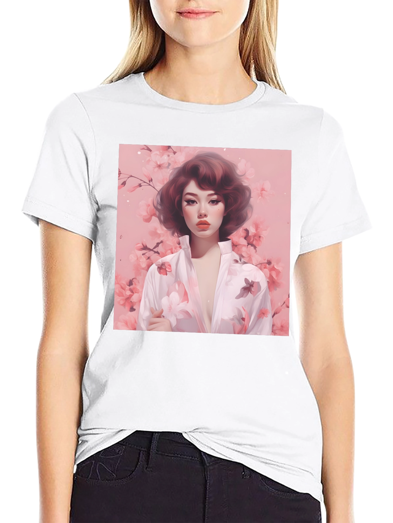 Floral Portrait Graphic Tee