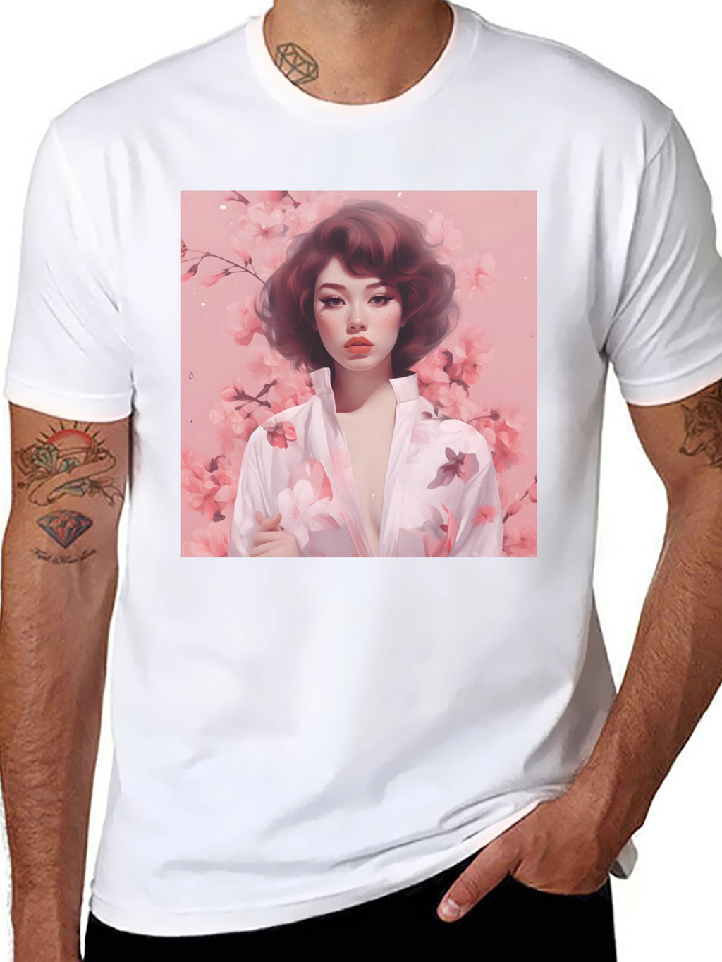 Floral Portrait Graphic Tee