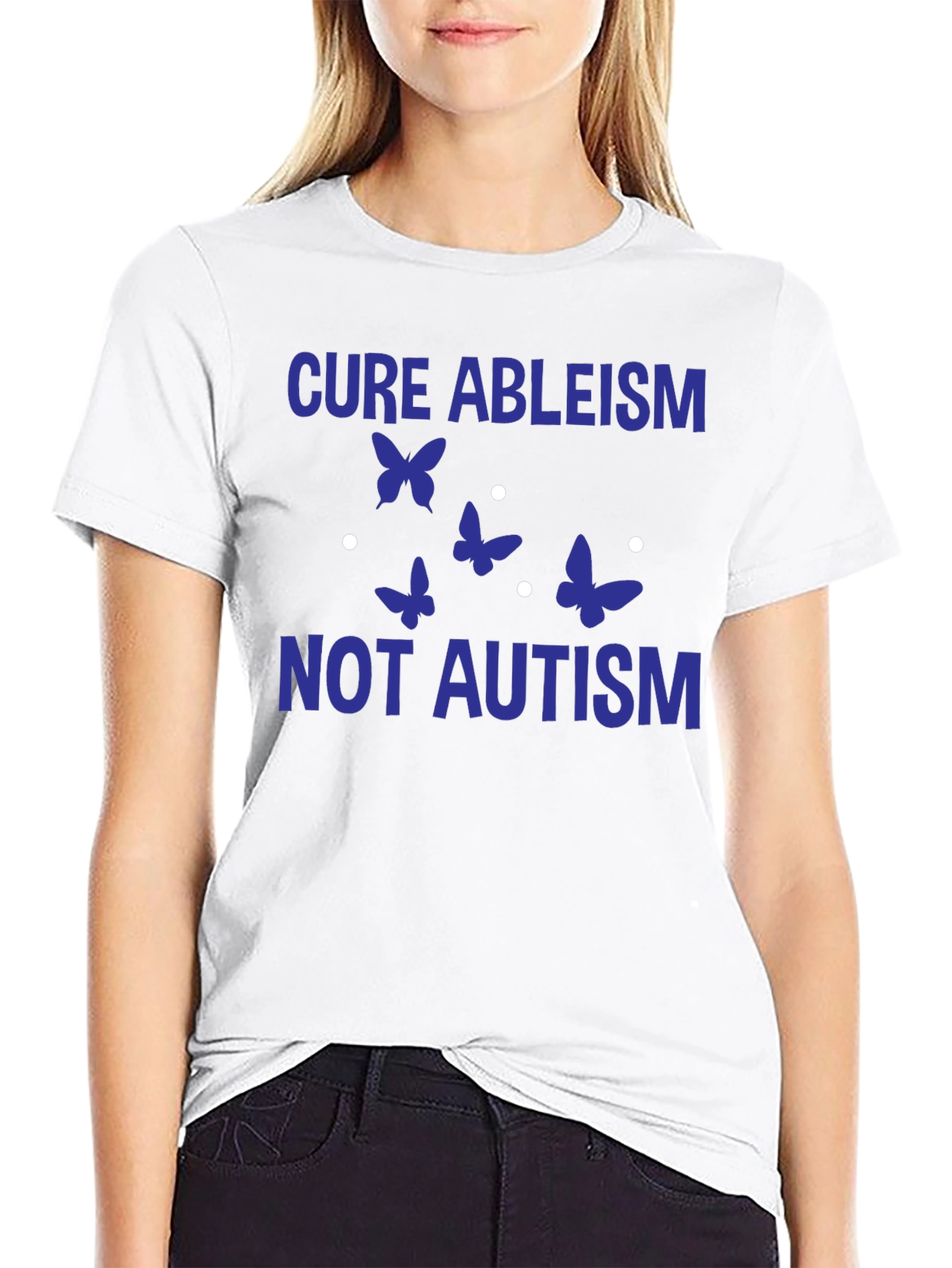 Cure Ableism Not Autism Graphic Tee
