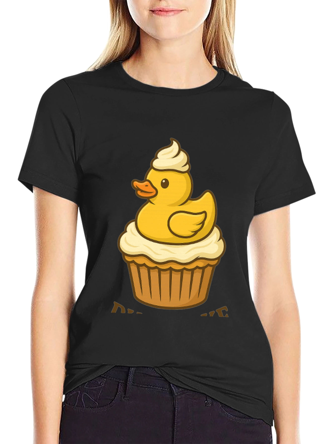 Duck Cupcake T-Shirt: Cute & Delicious Style
