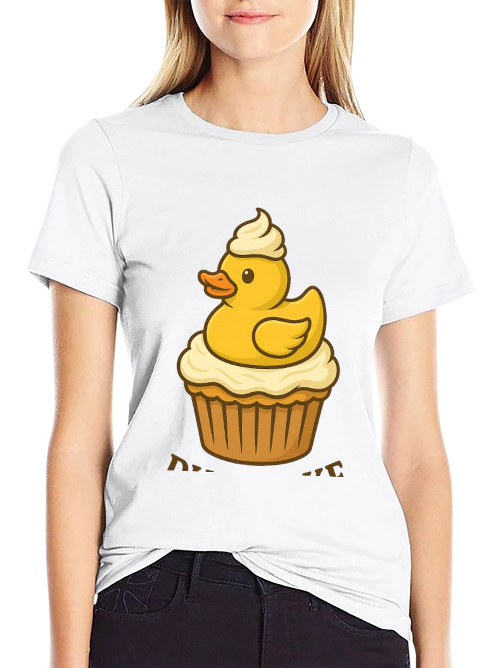Duck Cupcake T-Shirt: Cute & Delicious Style
