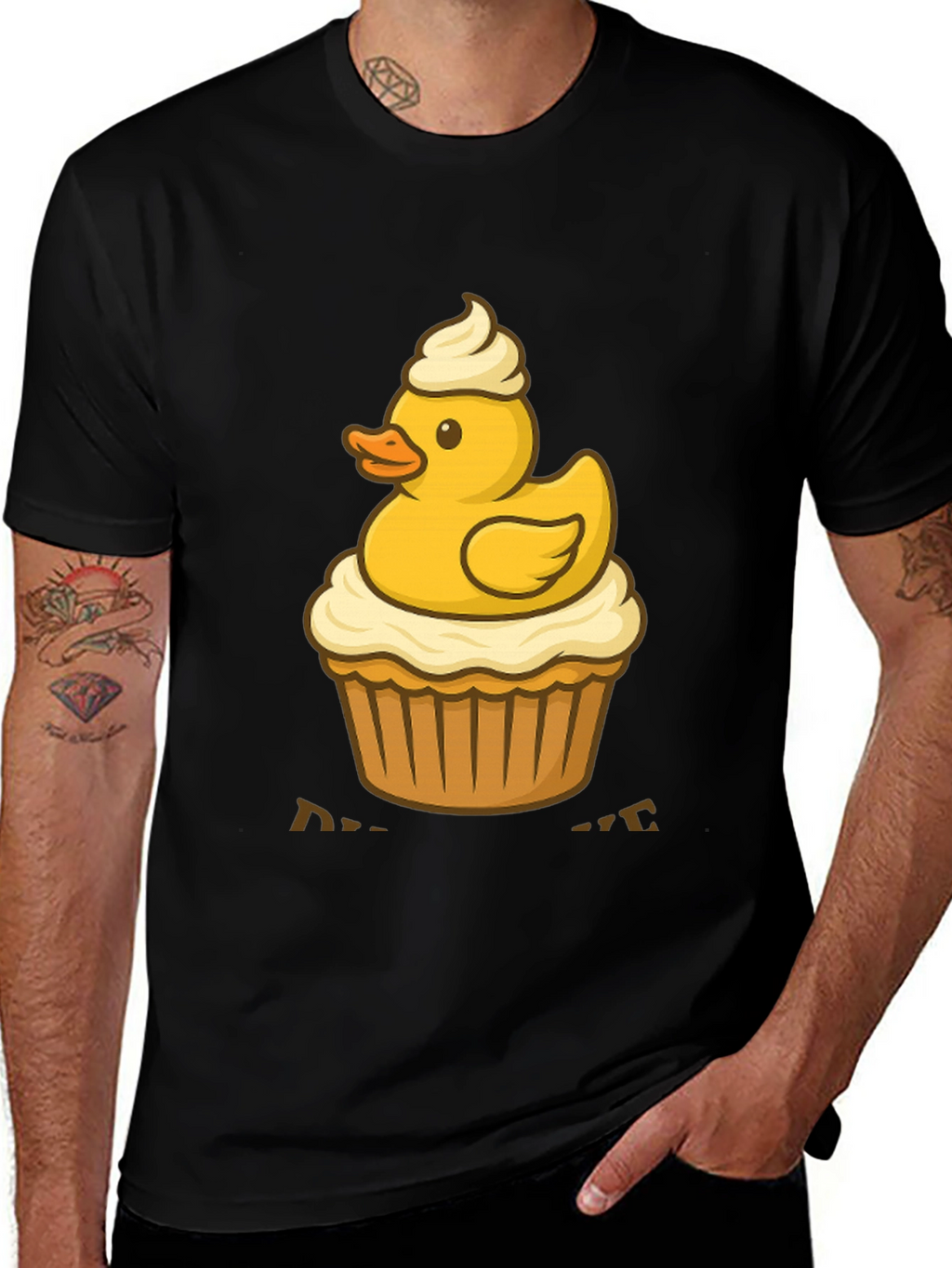 Duck Cupcake T-Shirt: Cute & Delicious Style